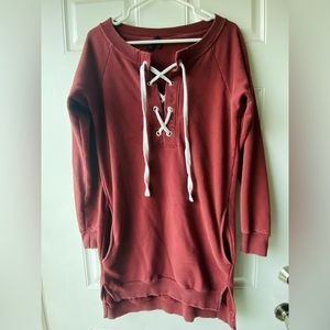 Burgundy Sweater Dress